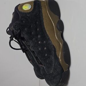 Air Jordan Retro 13 Little Kids Shoes- Black/Olive-Size 2.5Y